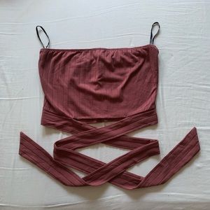Plum Crop Top